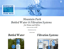 Tablet Screenshot of mountainparkwater.com